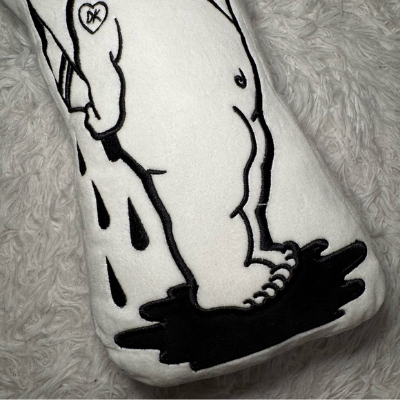 Dolls Kill Black and White Kewpie Pillow - Picture 7 of 9